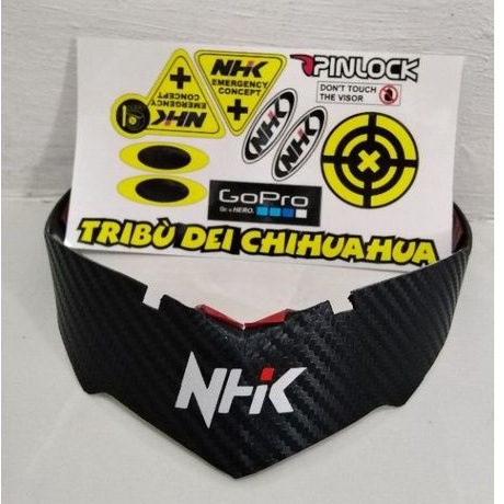 Jual Spoiler Helm Nhk Rx Carbone Stiker Visor Print Cut Nhk Shopee