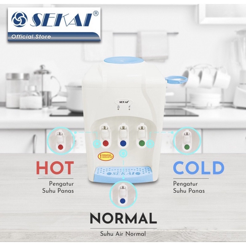 Jual Dispenser Sekai 3 Tombol ( Panas, Dingin dan Normal ) | Shopee ...