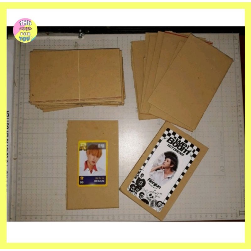 [READY] Karton Board Yellow Board 2 MM Isi 50 Lembar Packing Photocard PC Set KPOP MPC Mini PC Trading Card TC