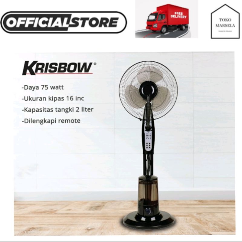 Jual Krisbow Kipas Angin Uap Dengan Remote 75Watt | Shopee Indonesia