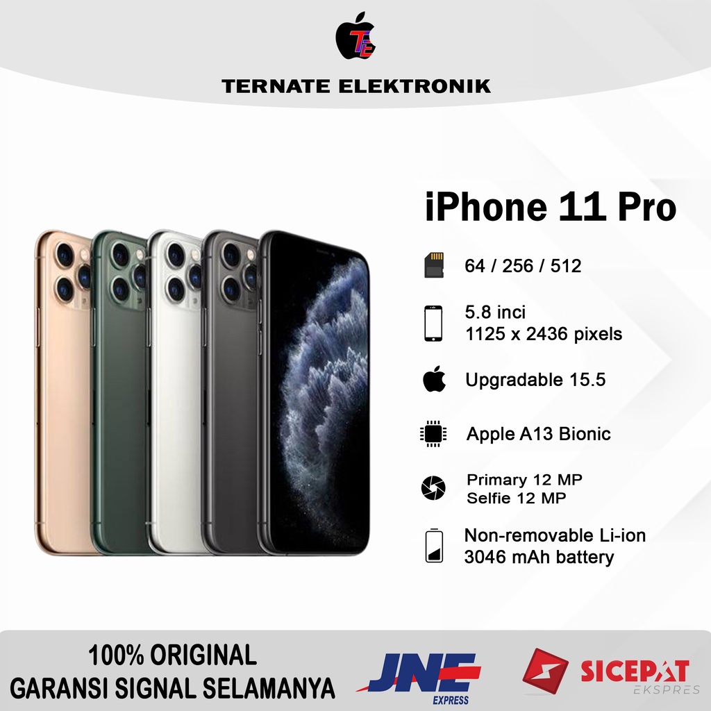 Jual iphone 11 pro 64gb 256gb 512gb Origina IMEI All Operator | Shopee