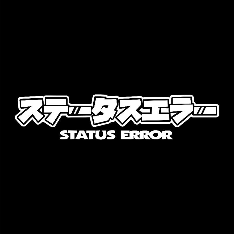 Jual Cutting Sticker Jdm Kanji Jepang Status Error Sticker Huruf Kanji