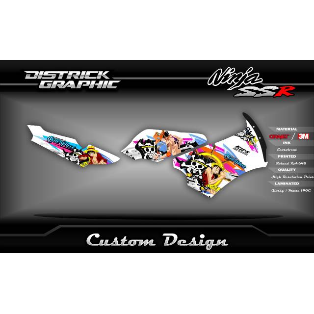 Jual Striping Ninja 150 SSR One Piece #decal #decalcustom #decalmotor # ...