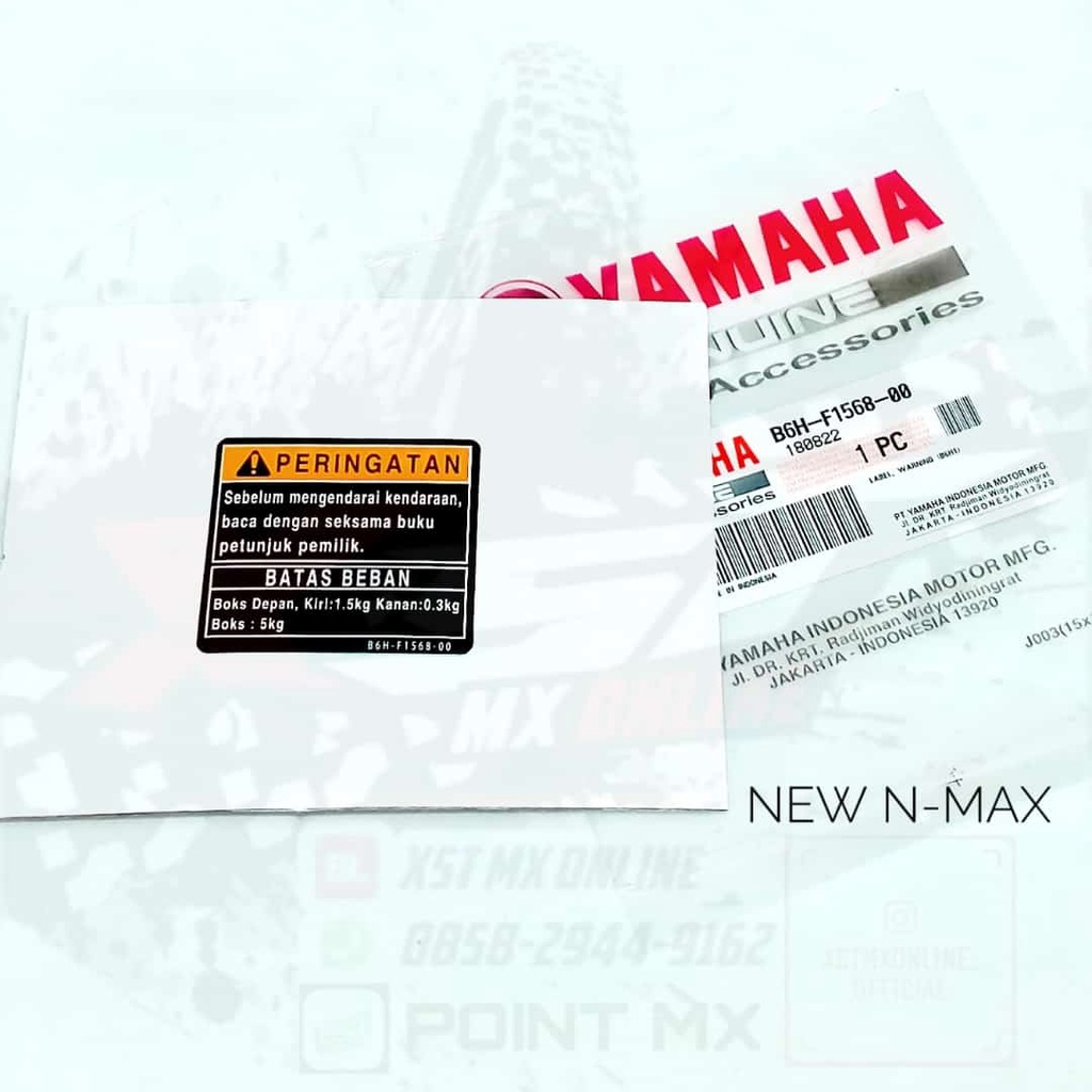 Jual label warning box new n max ori yimm | Shopee Indonesia