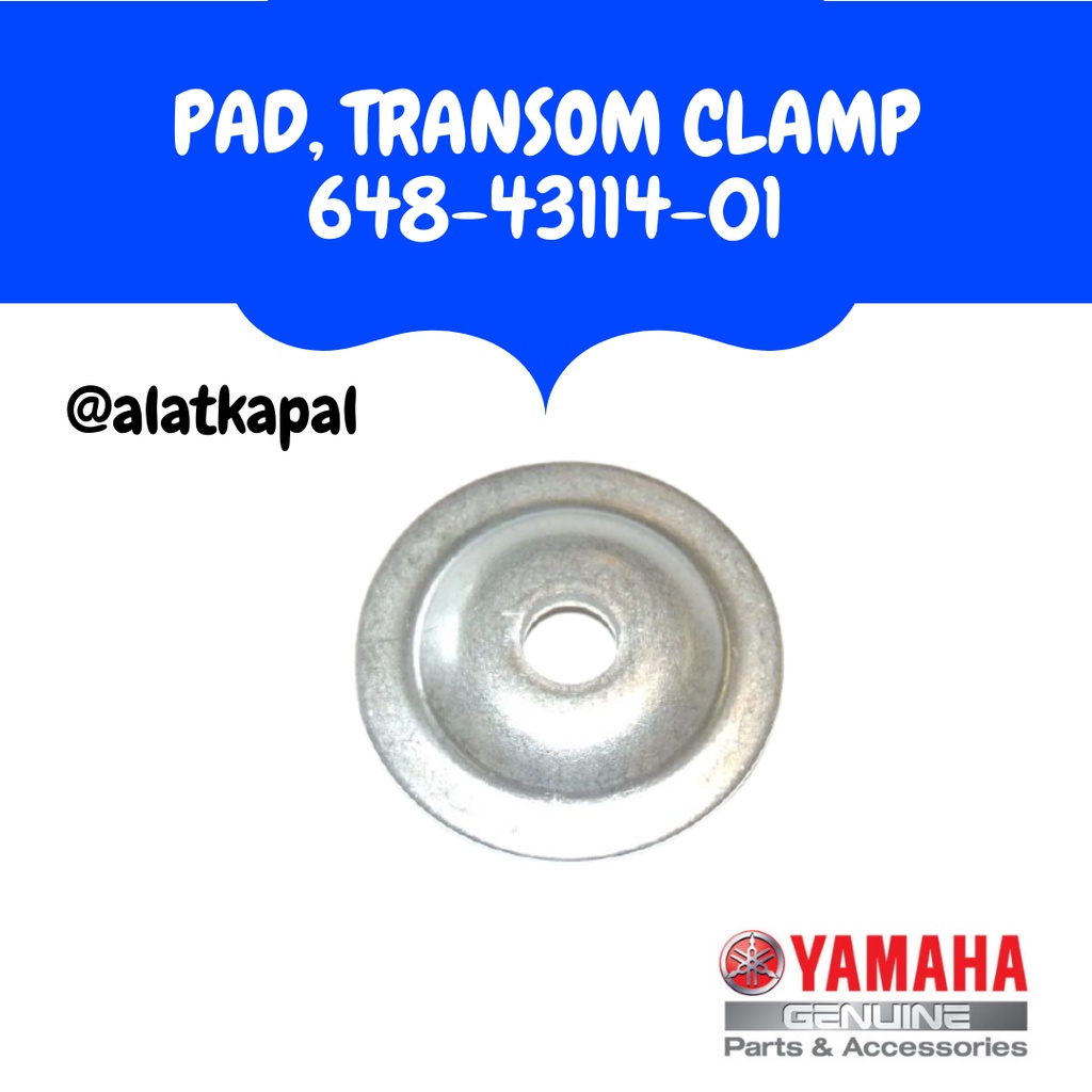 Transom Support Plate DAUERHAFT Outboard Motor Replacement Parts , Portable High Strength Transom Clamp Assy 6E0 43118 01 For Boat Vibration Plate With Handles