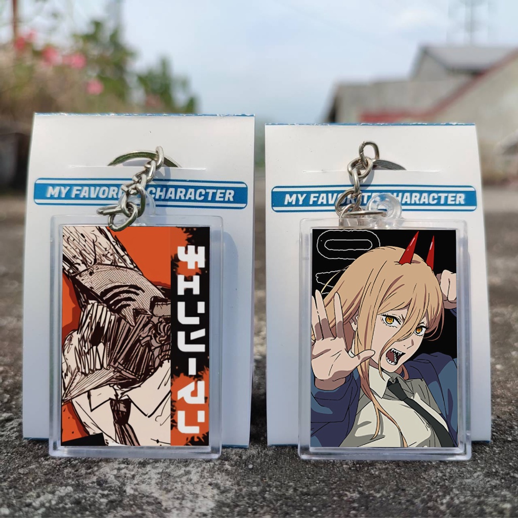 Jual Keychain Anime Chainsaw Man - Ganci Anime - Gantungan Kunci ...