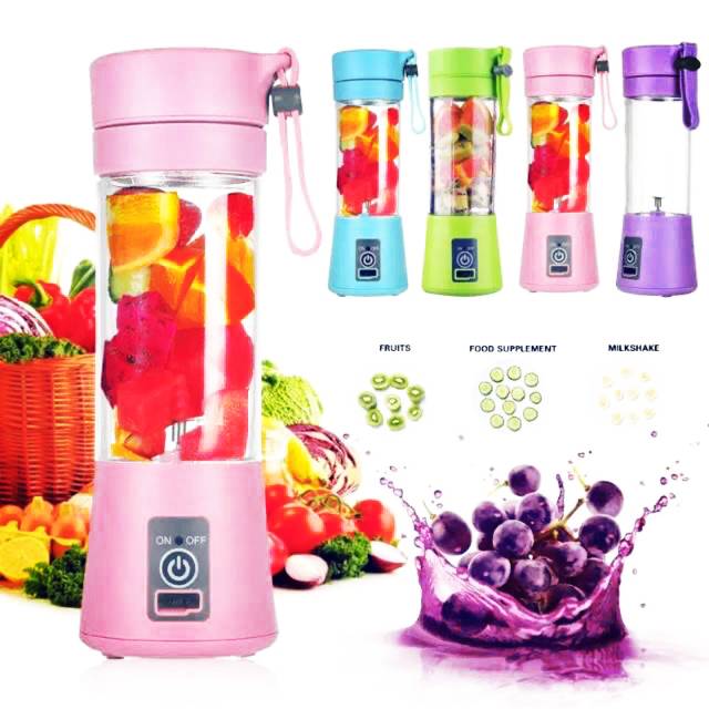 Jual Blender Mini GSF Portable Juice Cup Rechargeable Shake & Go
