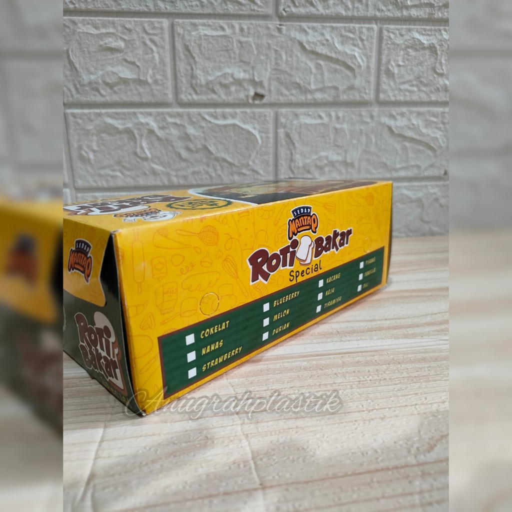 Jual Dus Roti Bakar Motif Ukuran 20x9x7,5 cm / Box Roti Bakar ECER 10 ...