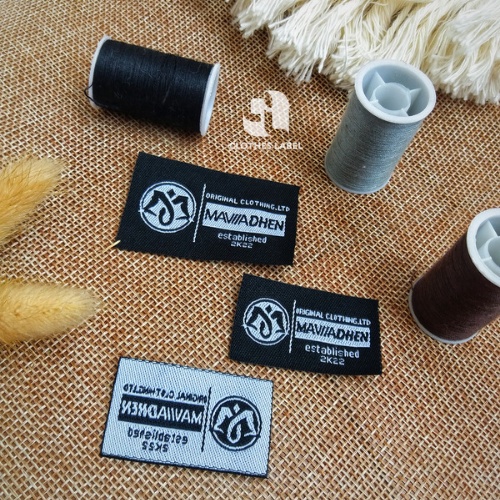 Jual Custom Label Baju/ Label Woven Damask/Label Rajut/Label Bordir ...
