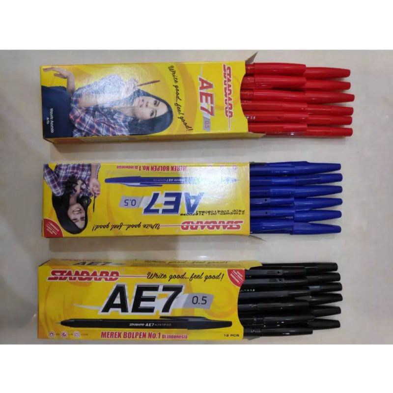 Jual BOLPEN BULPEN STANDARD AE7 SATUAN | Shopee Indonesia