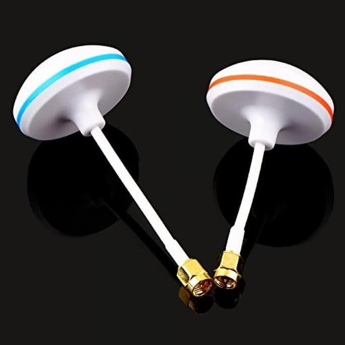 Antenna 5.8 GHz Polarizzata Circolare TX/RX Per FPV - MOY Spinotto SMA Dritto Giallo