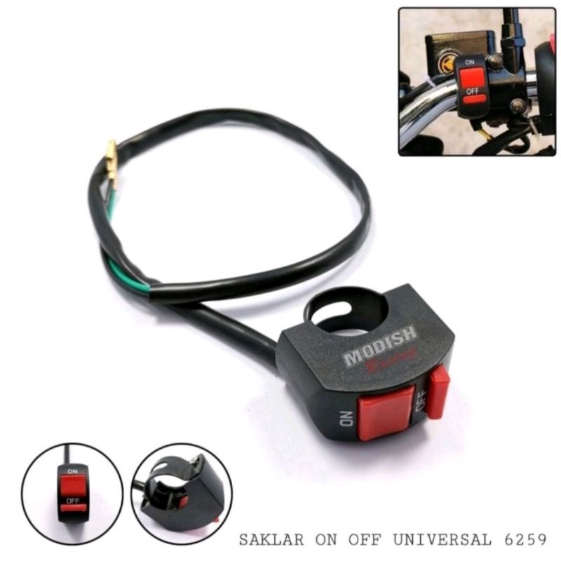 Jual SAKLAR TOMBOL ON OFF STANG UNIVERSAL I SAKLAR ON OFF STANG ...