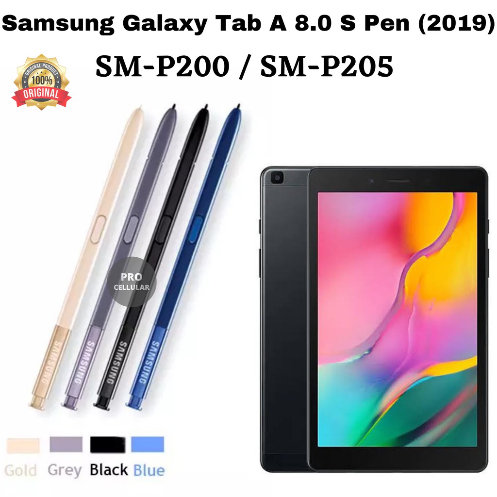 Jual Pensil Stylus S Pen Samsung Galaxy Tab A 8.0 2019 P200 / P205 Pencil  Pena Original | Shopee Indonesia