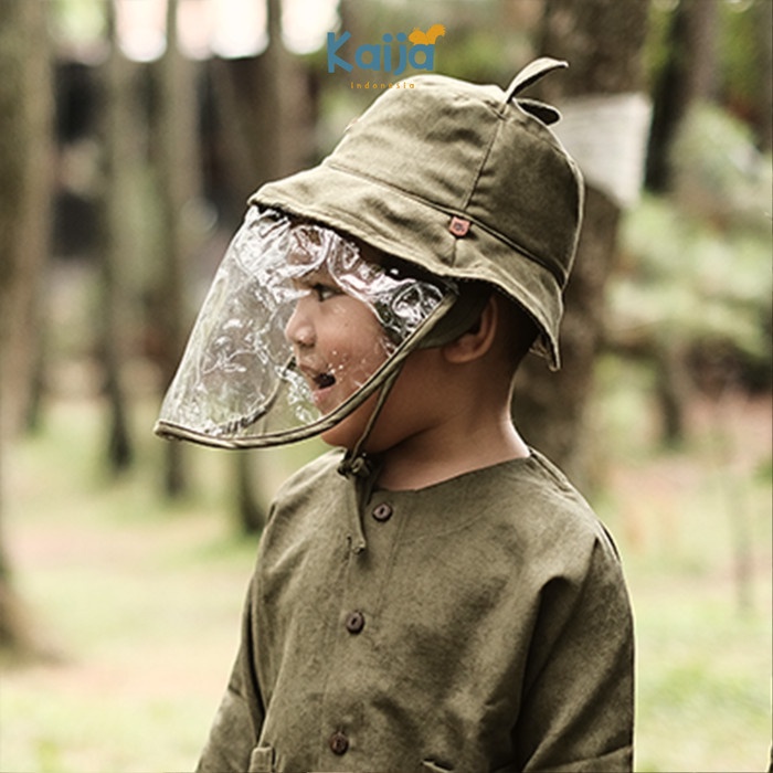 Jual f0rwf.20 PINE BUCKET HAT / Topi Anak (Face Shield) by KAIJA
