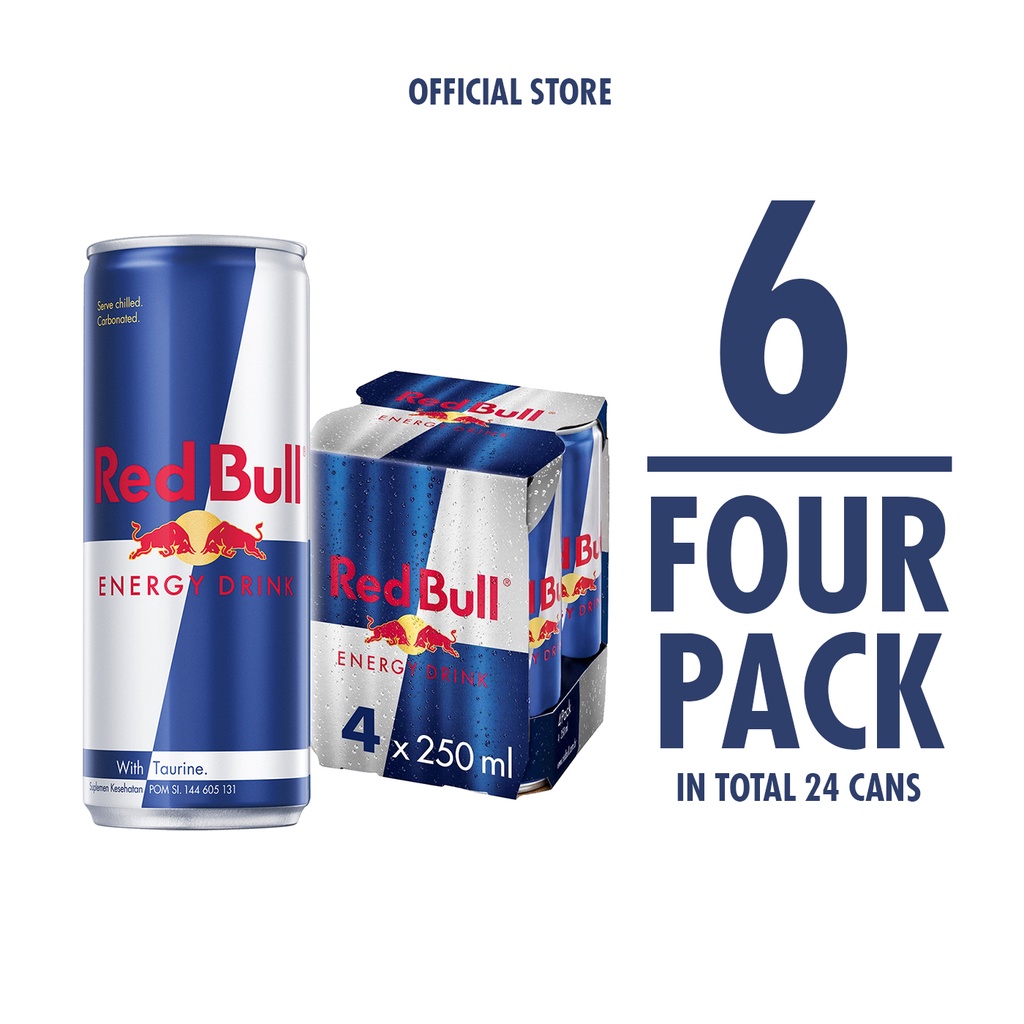 Jual Red Bull Energy Drink, 250ml (6x4pack) | Shopee Indonesia