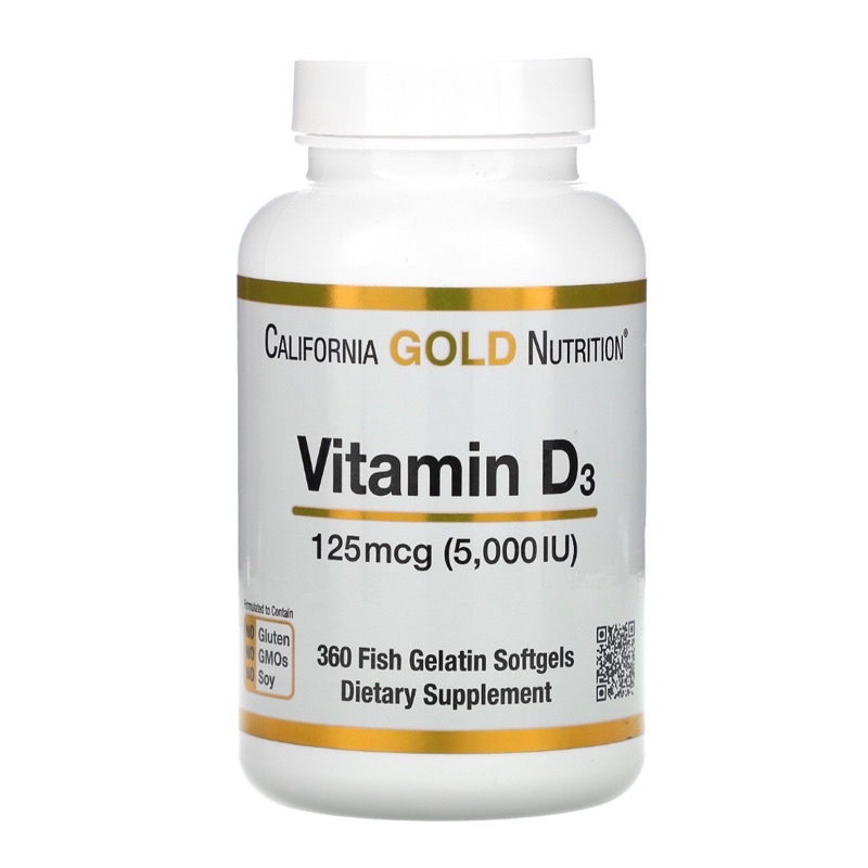 Vitamin D3 5000 iu isi 360 softgel California GOLD Nutrition ASLI ORIGINAL  USA 🇺🇸 IMPOR iHerb