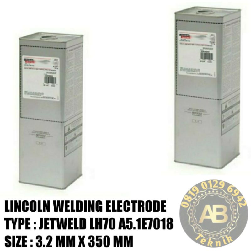 Jual kawat las lincoln size 3.2 Mm welding electrode type JETWELD LH 70