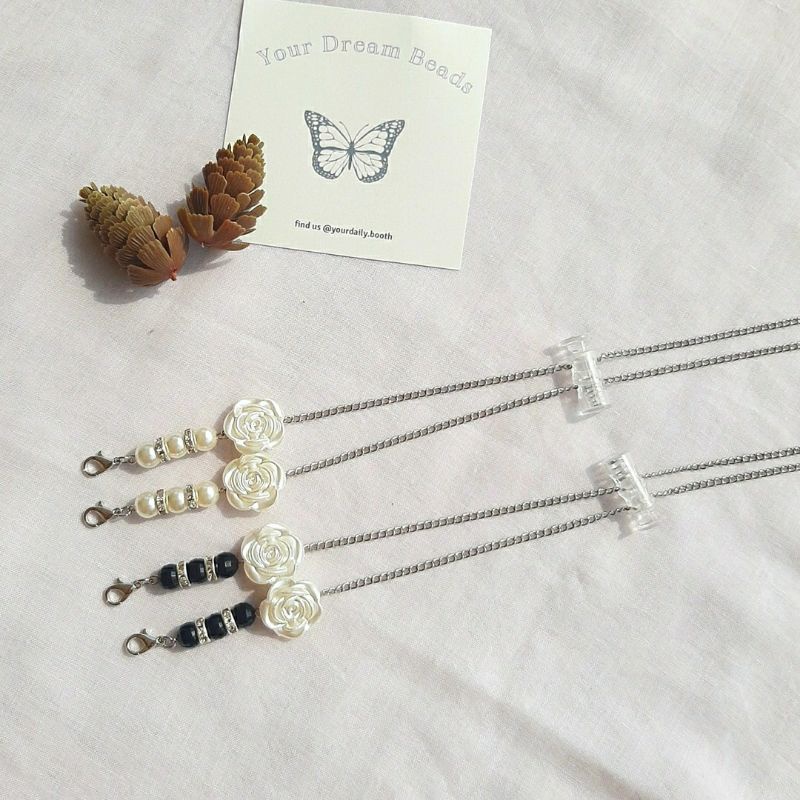 Jual Strap masker 2 in 1 rantai serut (spacer rose diamond) | Shopee ...