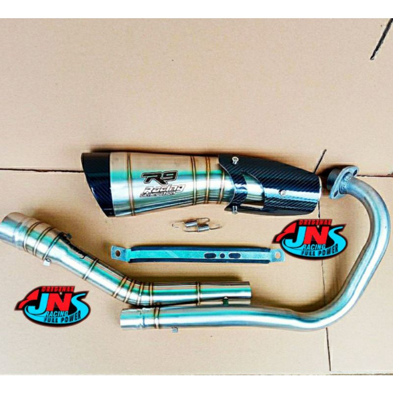 Jual KNALPOT R9 SERIES TAMENG XSR 155 VIXION SATRIA FU CB150R NEW SONIC ...