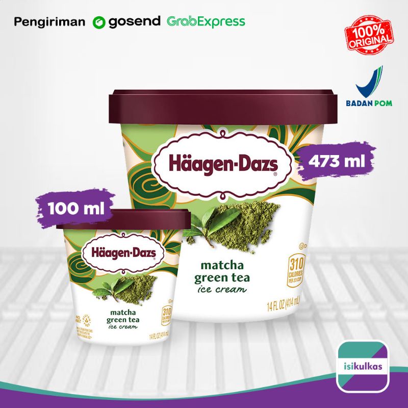 Jual Haagen Dazs Green Tea Ice Cream Es Krim 100ml 473ml Shopee Indonesia