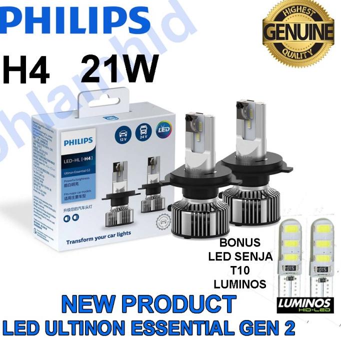 Jual Led Mobil PHILIPS ULTINON ESSENTIAL G2 H4 H11 HIR2 H1 HB3 HB4 ...