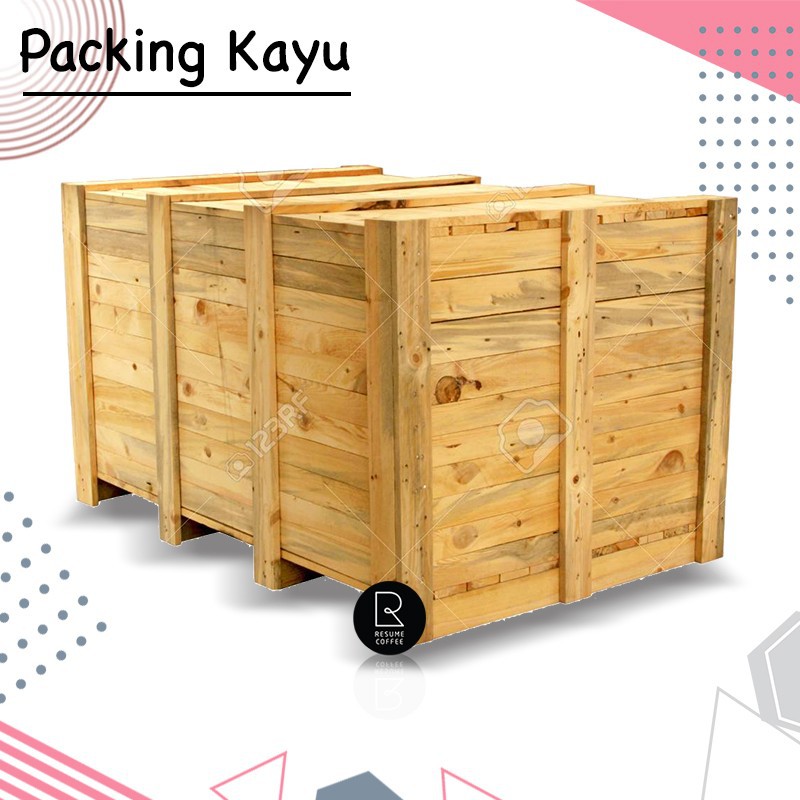 Jual Packing Kayu untuk Mesin Espresso/Grinder/Syrup/Powder etc ...