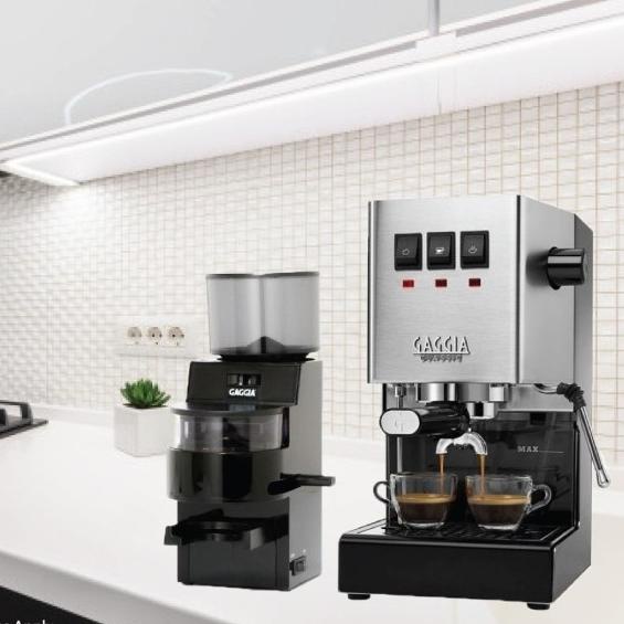 Jual Bundling Espresso Coffee Machine Gaggia Classic dan Grinder MDF