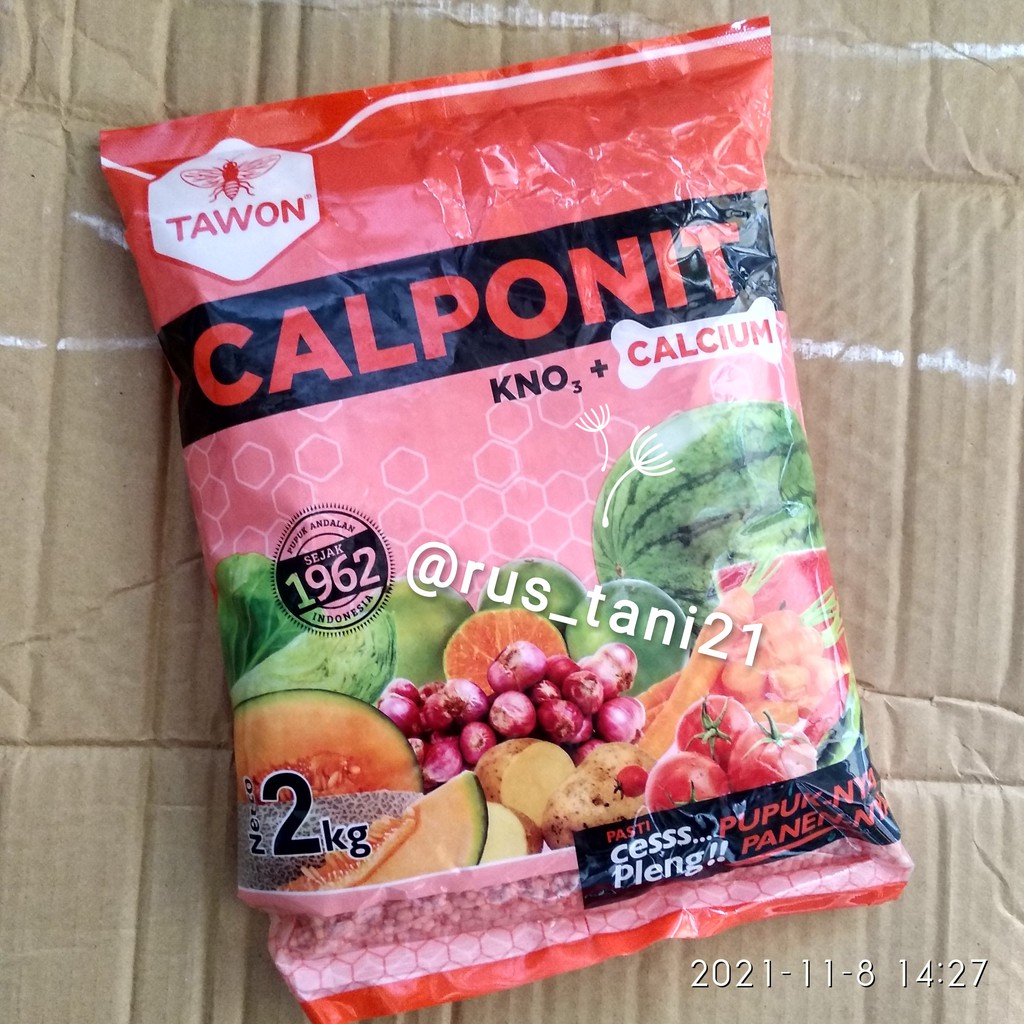 Jual Pupuk KNO3 MERAH TAWON CALPONIT 2KG | Shopee Indonesia