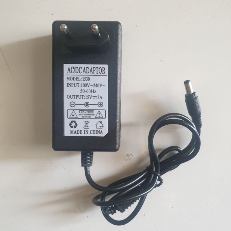 Jual Adaptor AC DC Model 1530 15 Volt, 3 Ampere | Shopee Indonesia