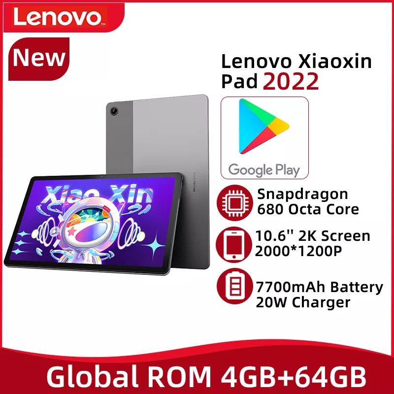xiaoxin pad 2022 新品 4GB 64GB グローバルROM Jual Lenovo XiaoXin Pad 2022 4/64GB Snapdragon 680 10.6