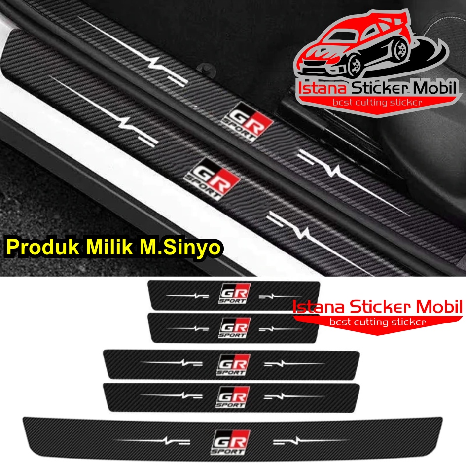 Jual Stiker Sticker Gr Sport Karbon D Pelindung Pijakan Pintu Mobil