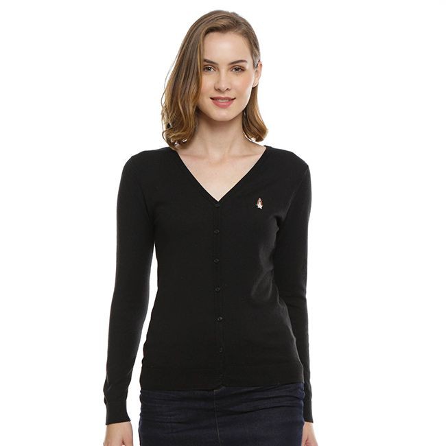 Jual Hush Puppies Cardigan Wanita Clarissa Black Shopee Indonesia