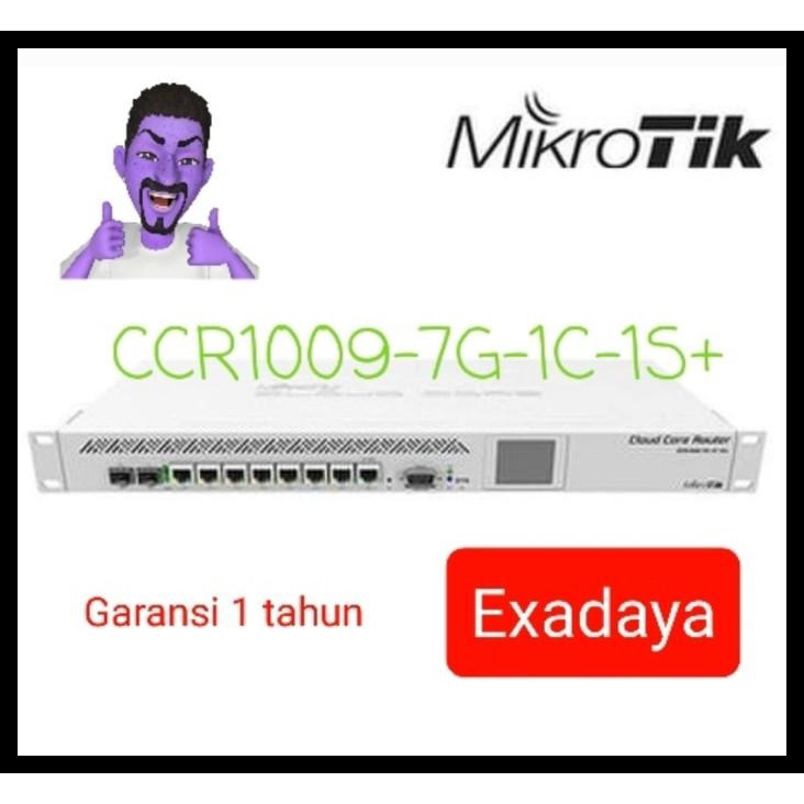 Jual Mikrotik Cloud Core Router Ccr1009-7G-1C-1S+ , 7 Port Gigabit 2 ...