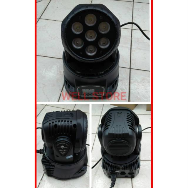 Jual Lampu Mini LED Moving Head 7x10Watt FullColor | Shopee Indonesia