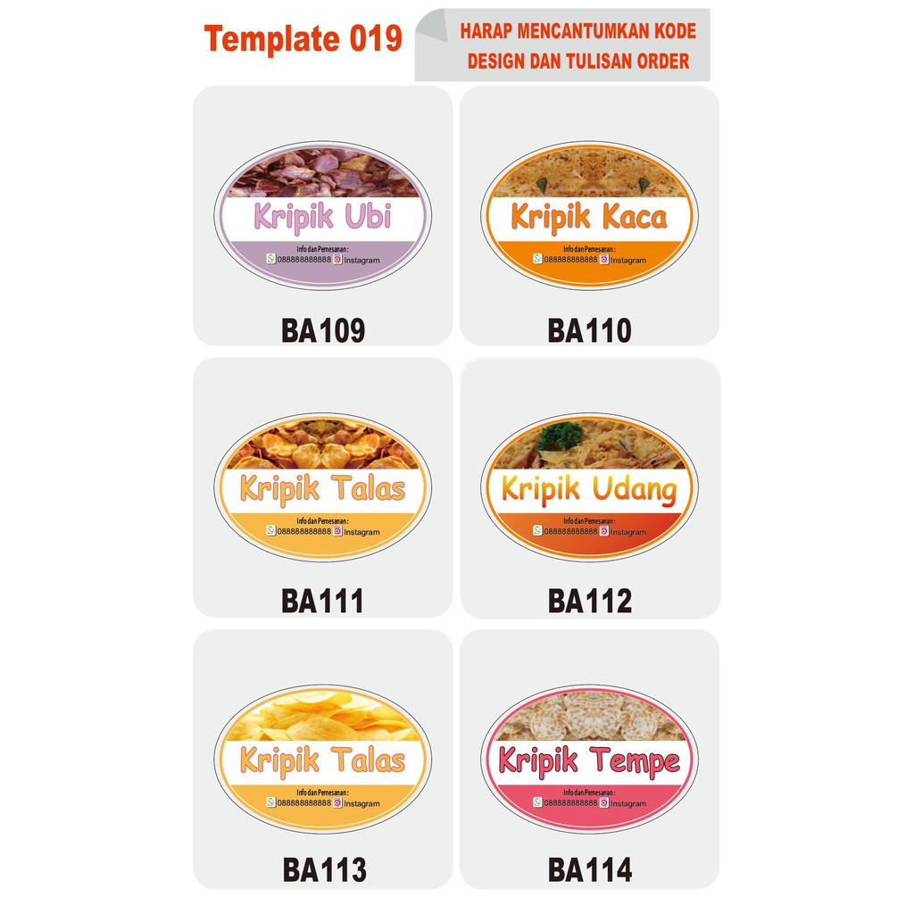 Jual Jasa Design Stiker Label / ID Card / Label kemasan | Shopee Indonesia