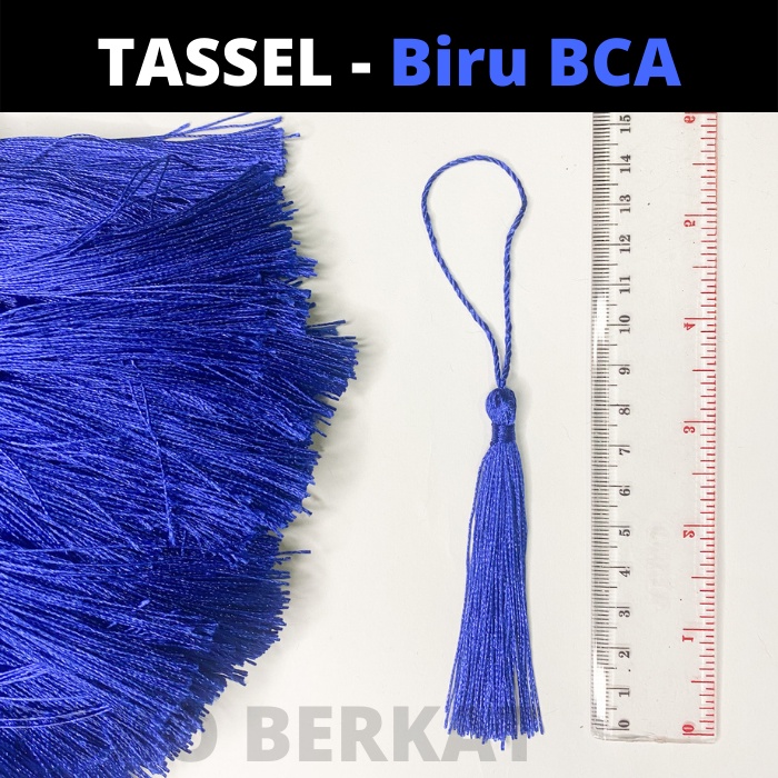 Jual (10 PCS) Tasel / Tassel / Tessel Rumbai Biru BCA | Shopee Indonesia