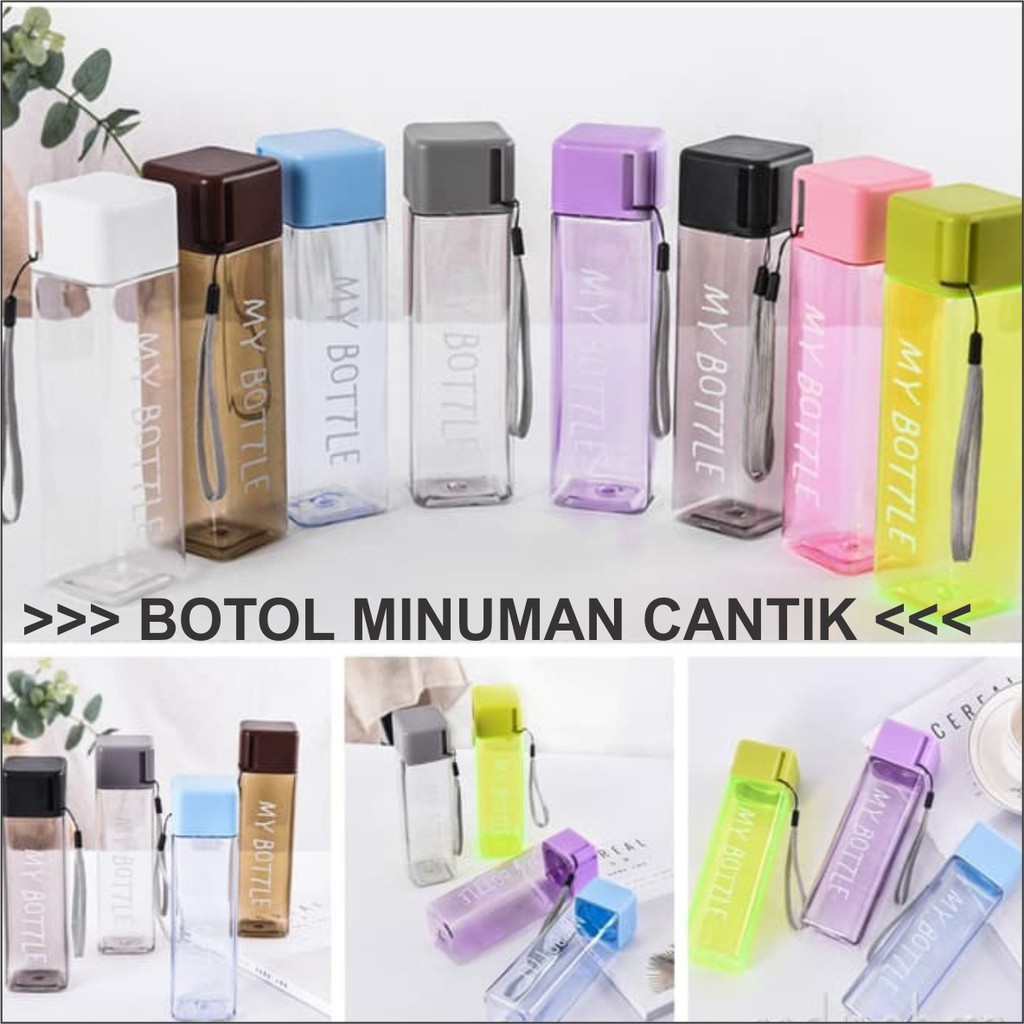 Jual Mybottle Persegi Mybottle Kotak Botol Minum Bpa Free Botol Ml Shopee Indonesia