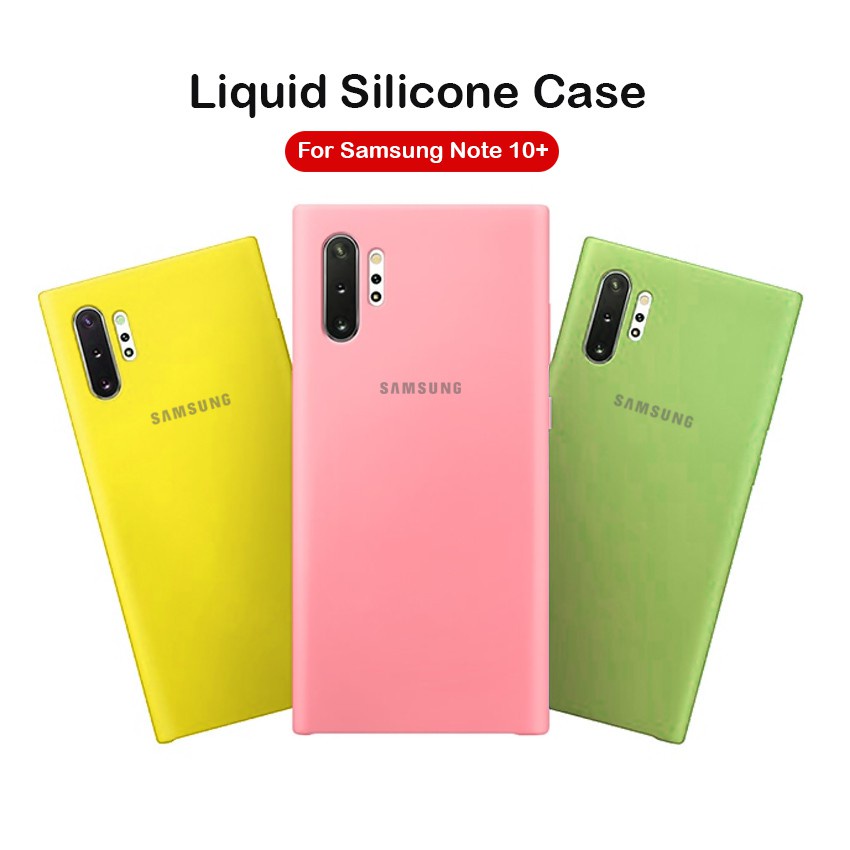 Soft Case Samsung Galaxy Note 10 Note 10 Plus Note 10 Lite Liquid Silikon  Slim Skin Candy Macaron Bludru