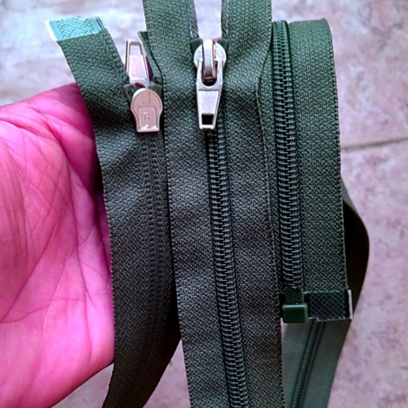 Jual Resleting YKK Zipper Korea Jaket Sweater Gigi Halus Hitam 42 s/d