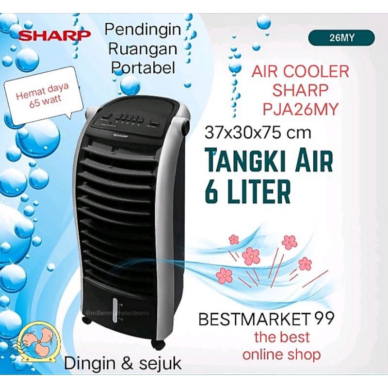Jual PROMO SHARP AIR COOLER PJ A26MY B PENDINGIN RUANGAN PORTABLE ...