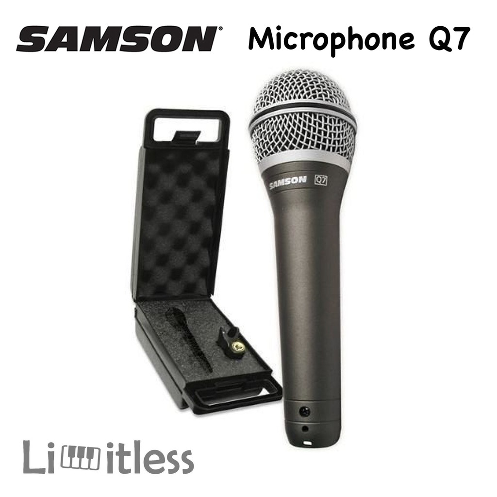 Jual Mic Kabel Samson Q7 Mik / Mikropon / Microphone Professional