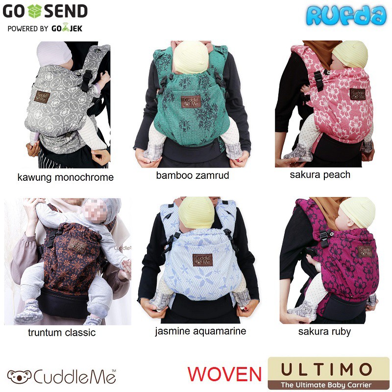 Jual CuddleMe Woven Ultimo WCSSC Baby Carrier Gendongan 4 Posisi Plus ...