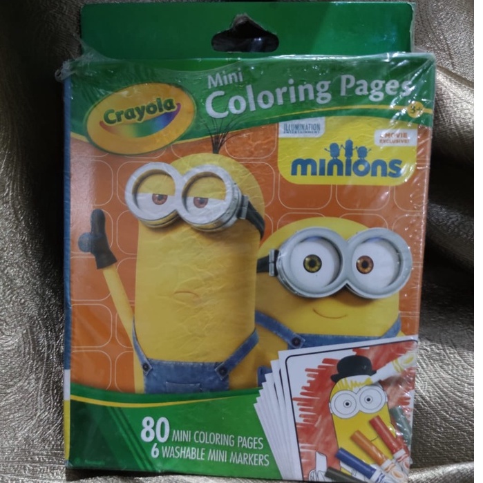 Jual Crayola Minions mini coloring pages | Shopee Indonesia