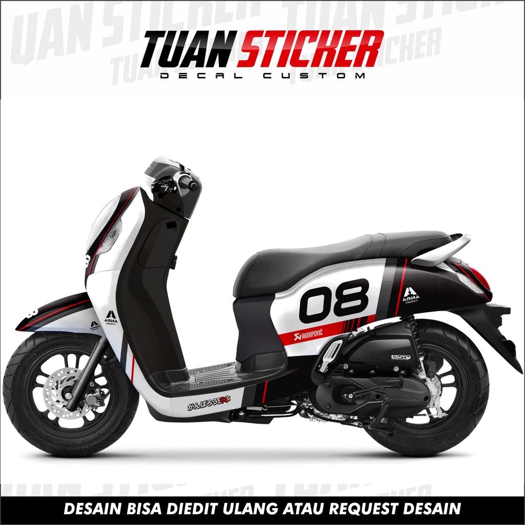 Jual Sticker Striping Decal Scoopy Sticker Scoopy Striping Scoopy Stiker Scoopy