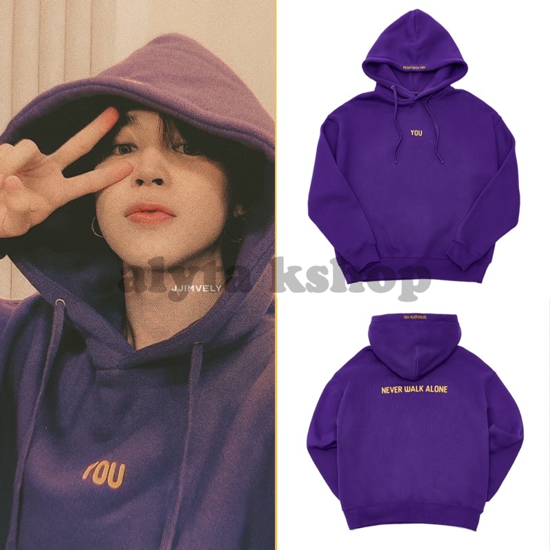 Jual [READY]JIMIN HOODIE YOU NEVER WALK ALONE PURPLE UNGU BTS YNWO | Shopee  Indonesia
