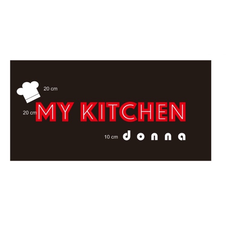 Jual Huruf Timbul 3D Akrilik / Acrylic Led Nyala My Kitchen Uk. 10 cm ...