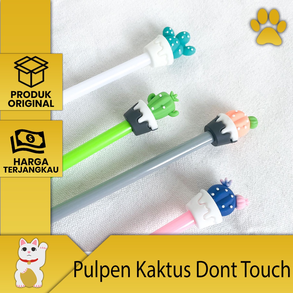 Jual [Luckyfortuna88] pulpen motif kaktus dont touch pen motif kaktus
