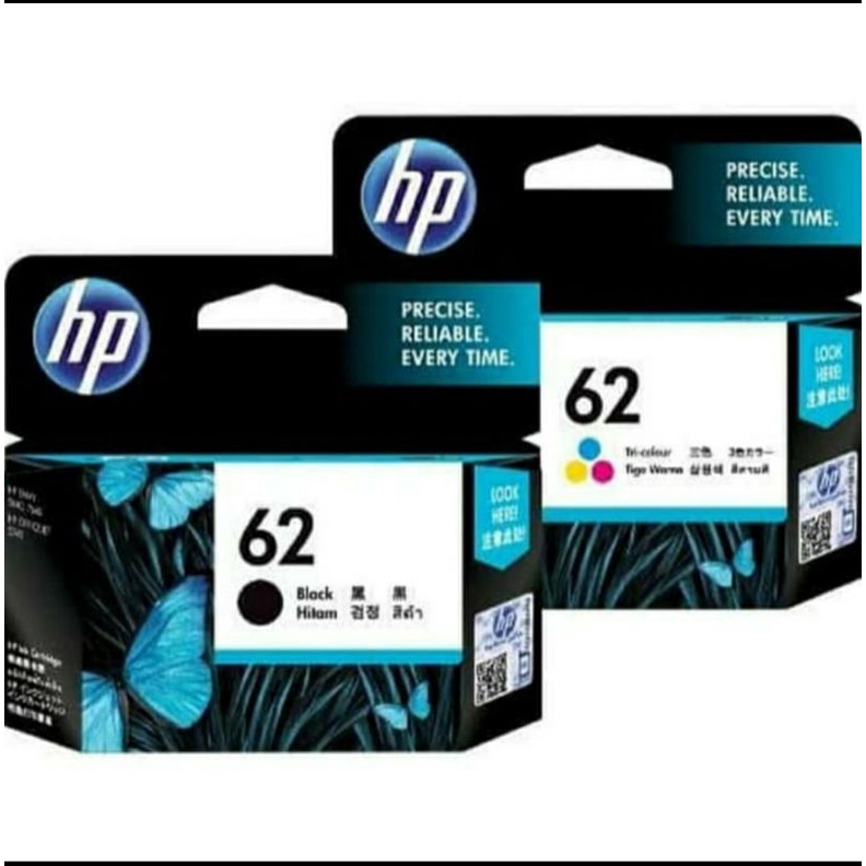 Jual Tinta Cartrigde Hp 62 Black 62 Tri Colour Original 1 Set Shopee Indonesia 0269