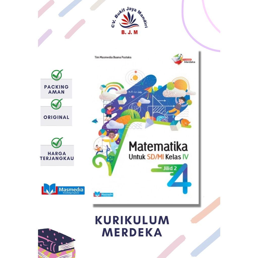 Jual Buku Matematika SD/MI kelas 4 Jilid 2 kurikulum merdeka Penerbit ...