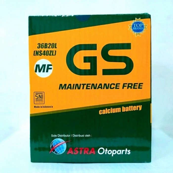 Jual Aki mobil Datsun GO GS astra MF NS40ZL Aki kering (Kode A 005